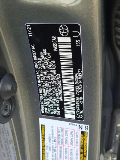 2021 Toyota C-HR XLE FWD (Natl)