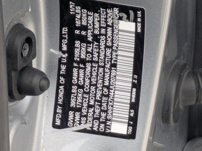 2018 Honda Civic Hatchback Sport CVT