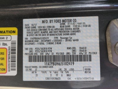 2018 Ford Mustang EcoBoost Convertible