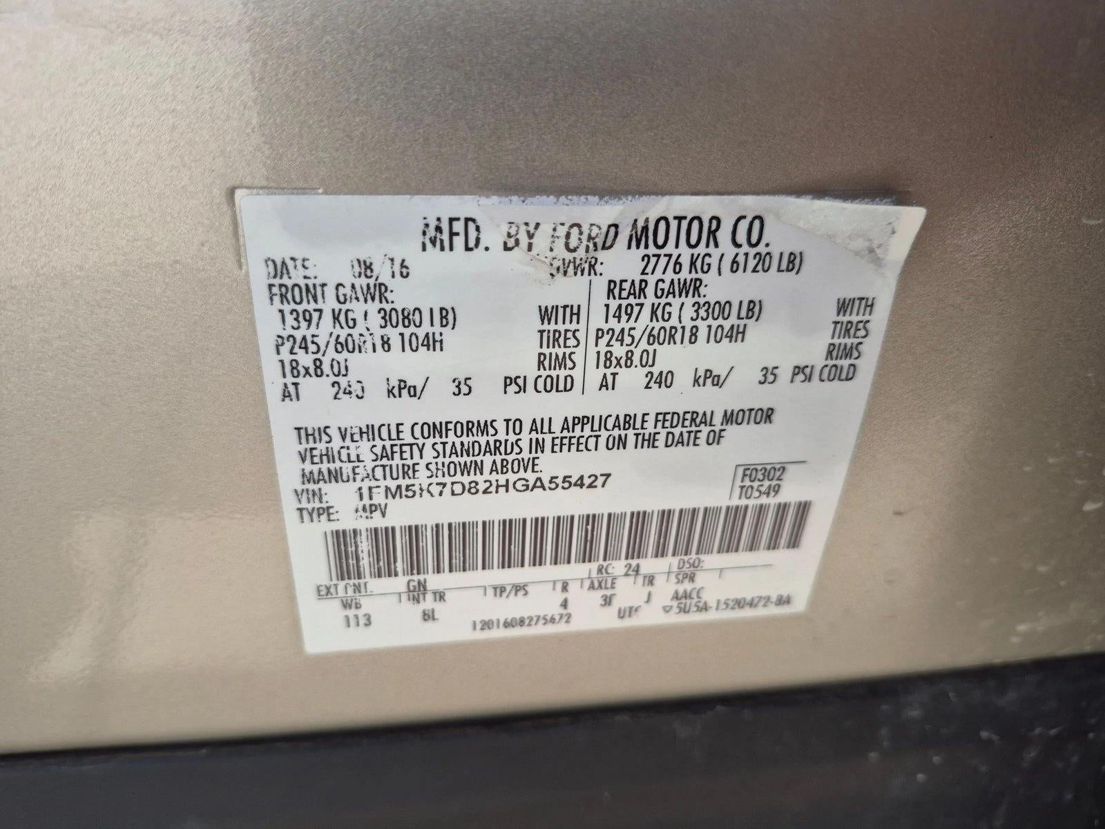 2017 Ford Explorer XLT FWD