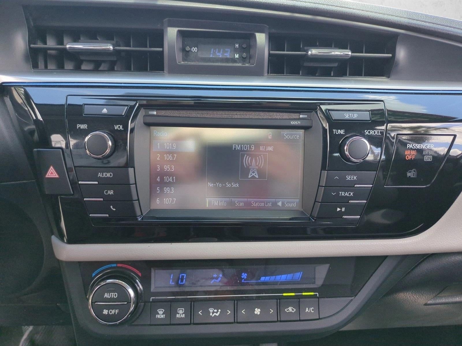 2016 Toyota Corolla 4dr Sdn CVT Auto LE (Natl)