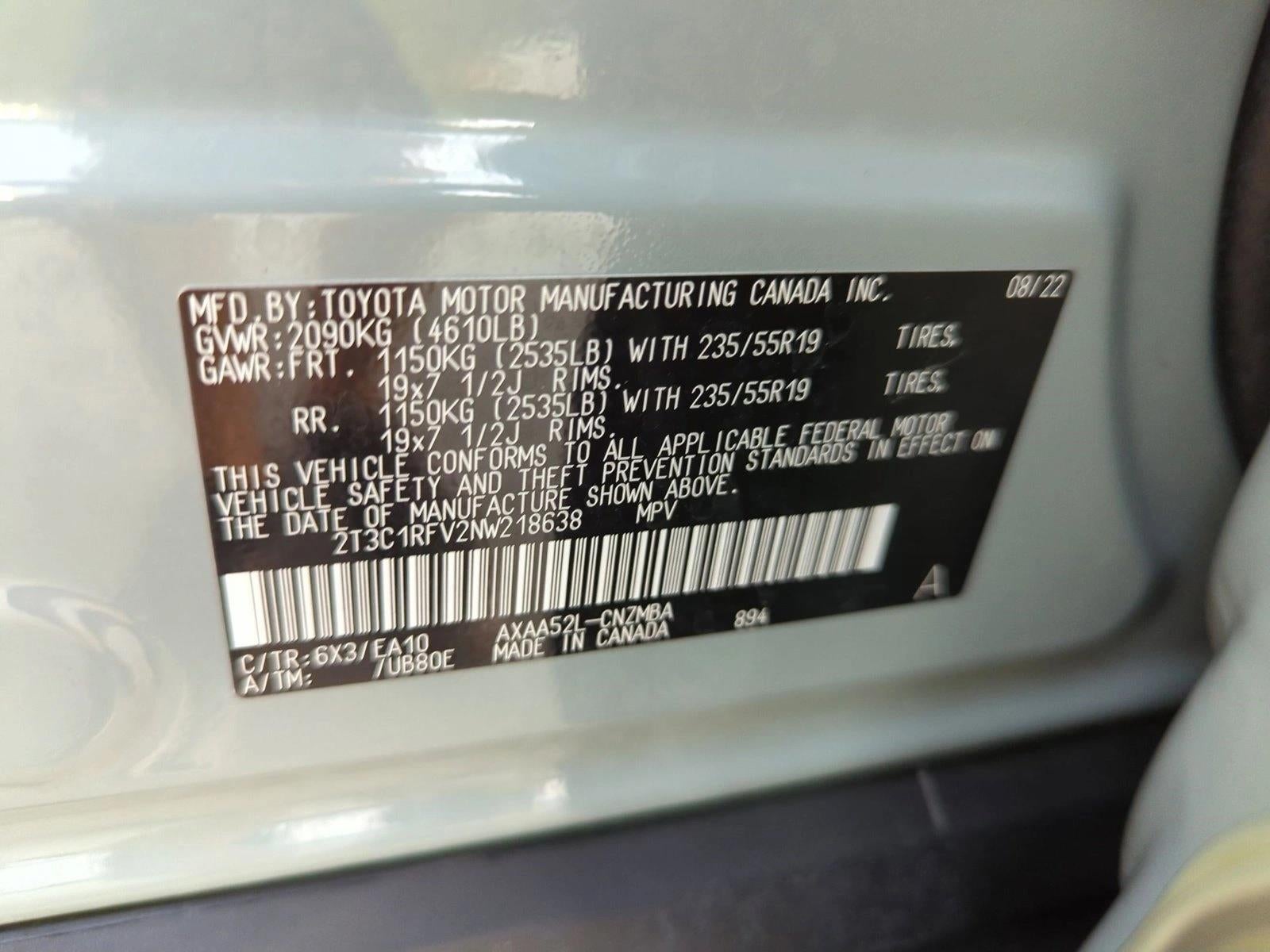 2022 Toyota RAV4 XLE Premium FWD (Natl)