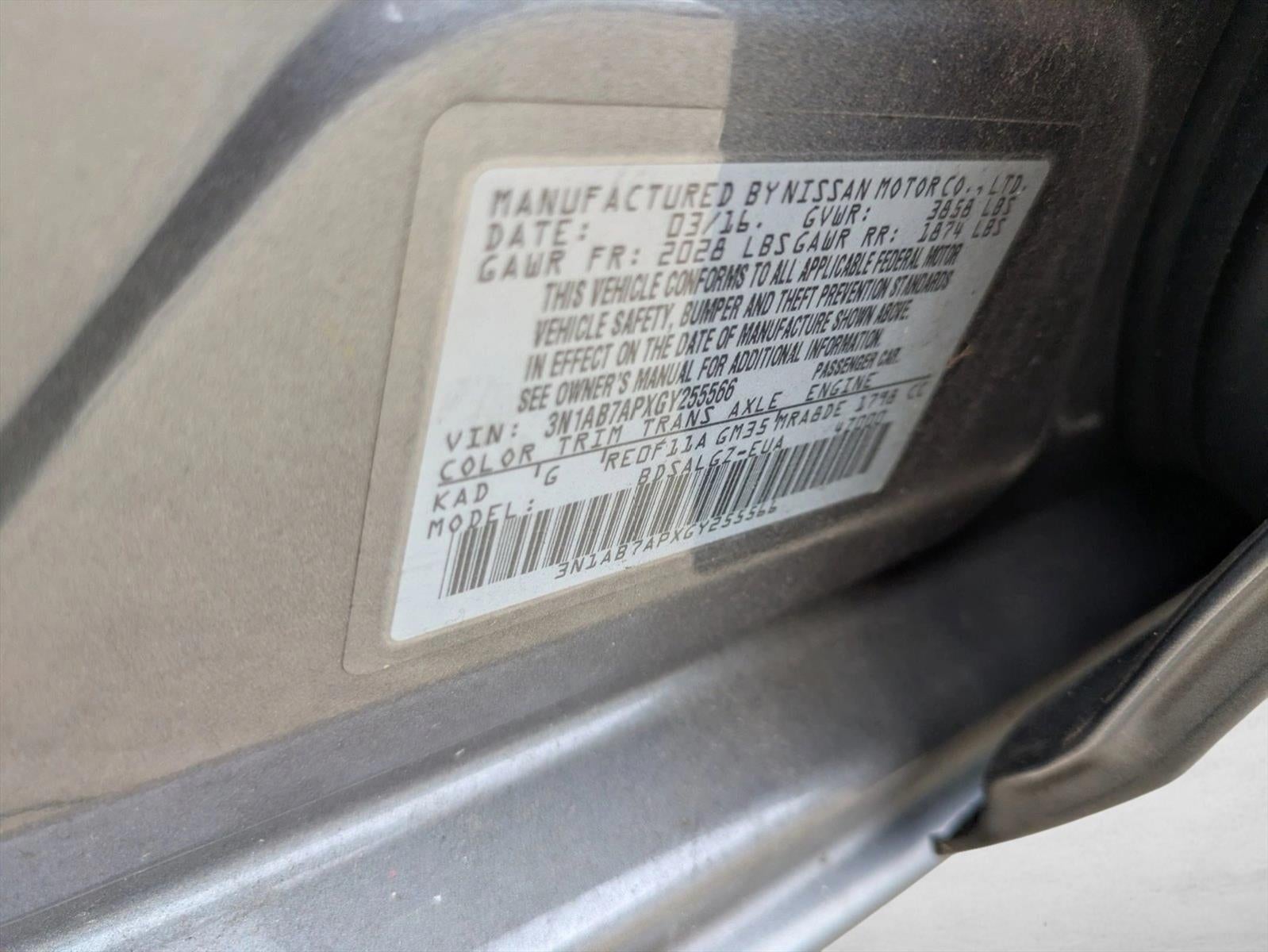 2016 Nissan Sentra 4dr Sdn I4 CVT SL