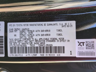 2025 Toyota Tacoma 4WD 4WD TRD Sport Hybrid Double Cab 5' Bed AT (Natl)