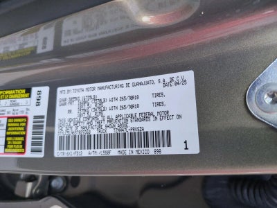 2025 Toyota Tacoma 4WD 4WD TRD Off Road Hybrid Double Cab 5' Bed AT (Natl)