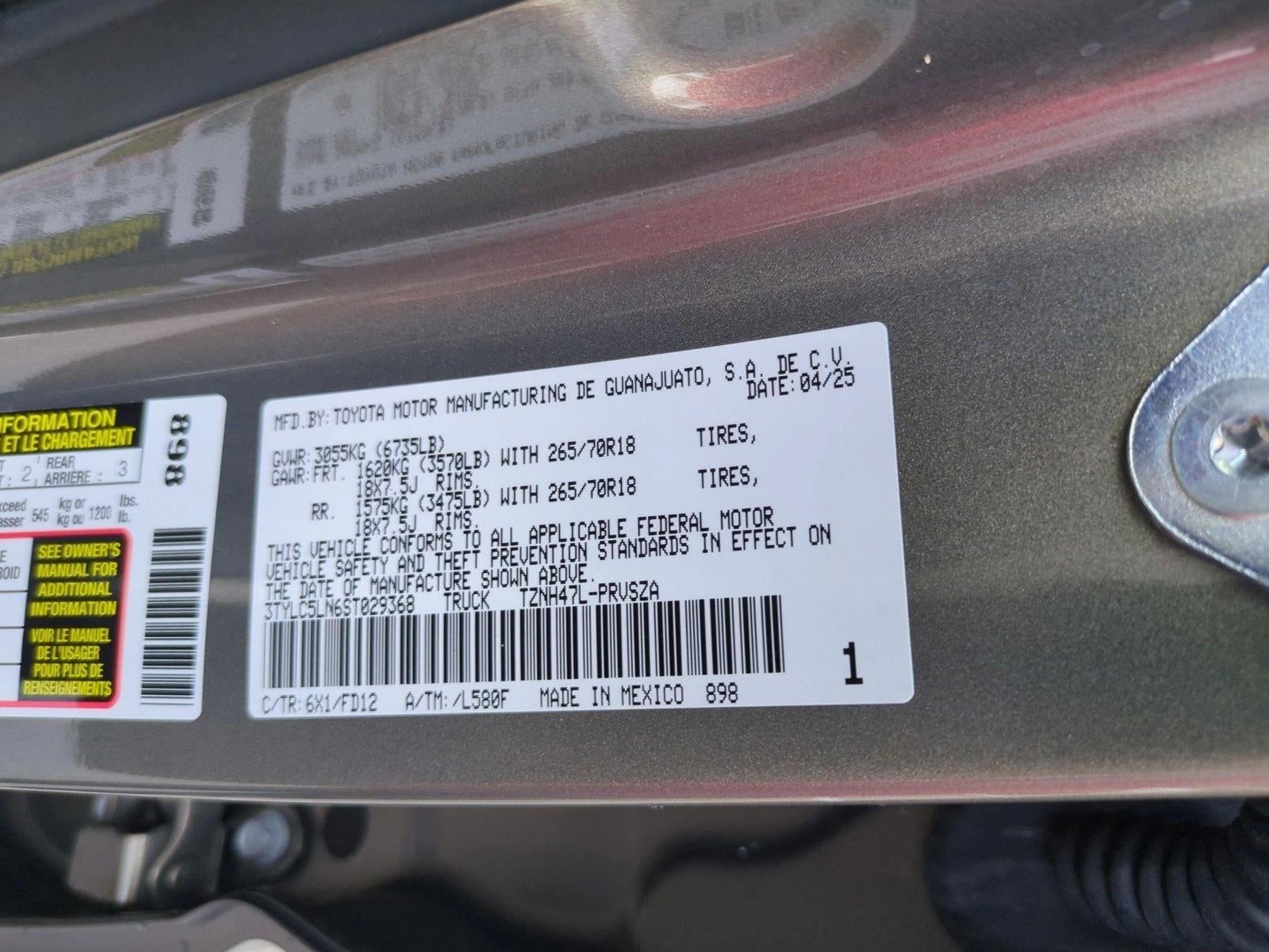 2025 Toyota Tacoma 4WD 4WD TRD Off Road Hybrid Double Cab 5' Bed AT (Natl)