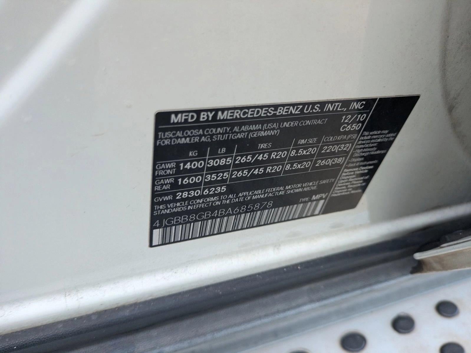 2011 Mercedes-Benz M-Class ML 350 SUV