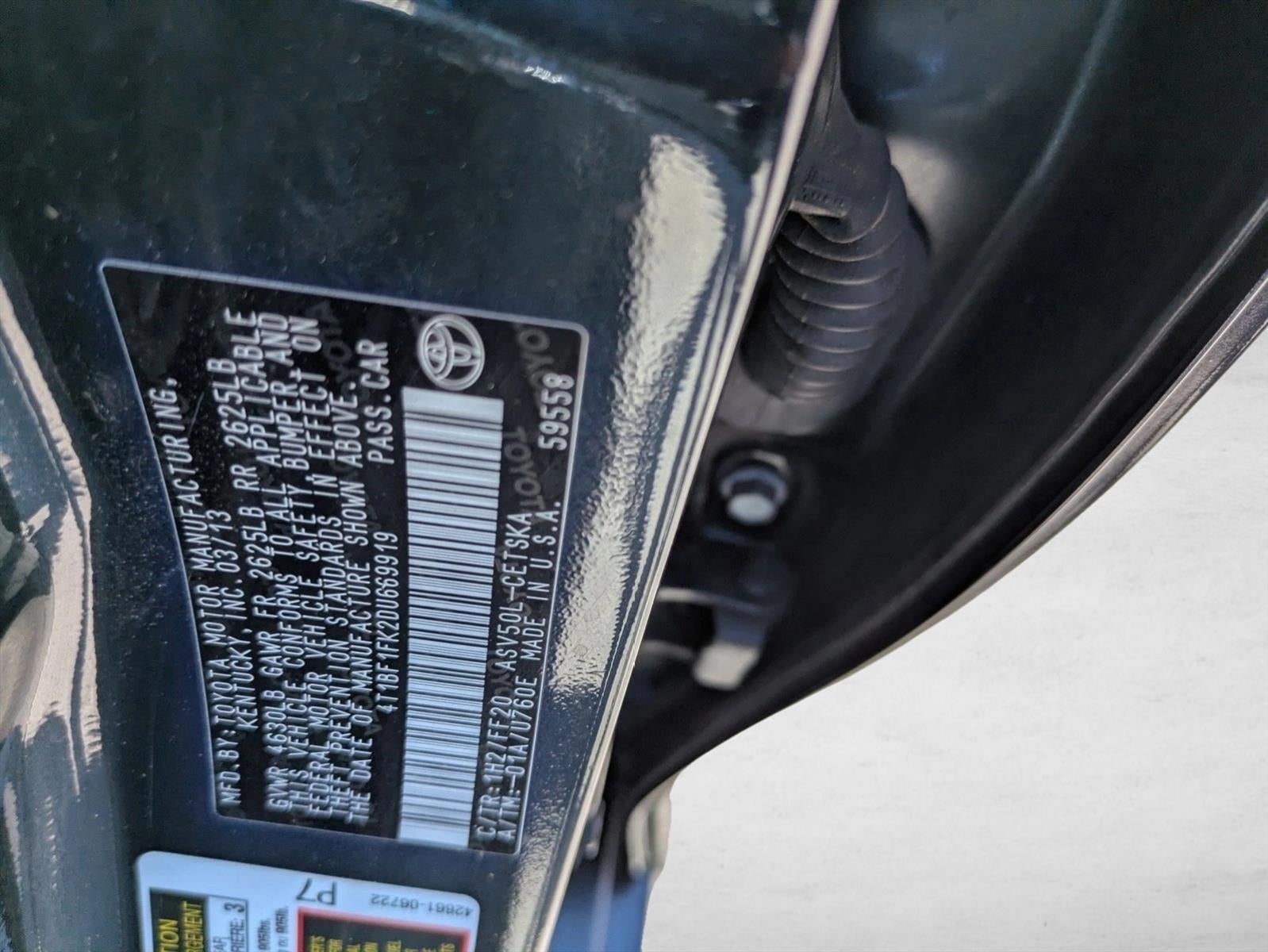 2013 Toyota Camry 4dr Sdn I4 Auto SE (Natl)