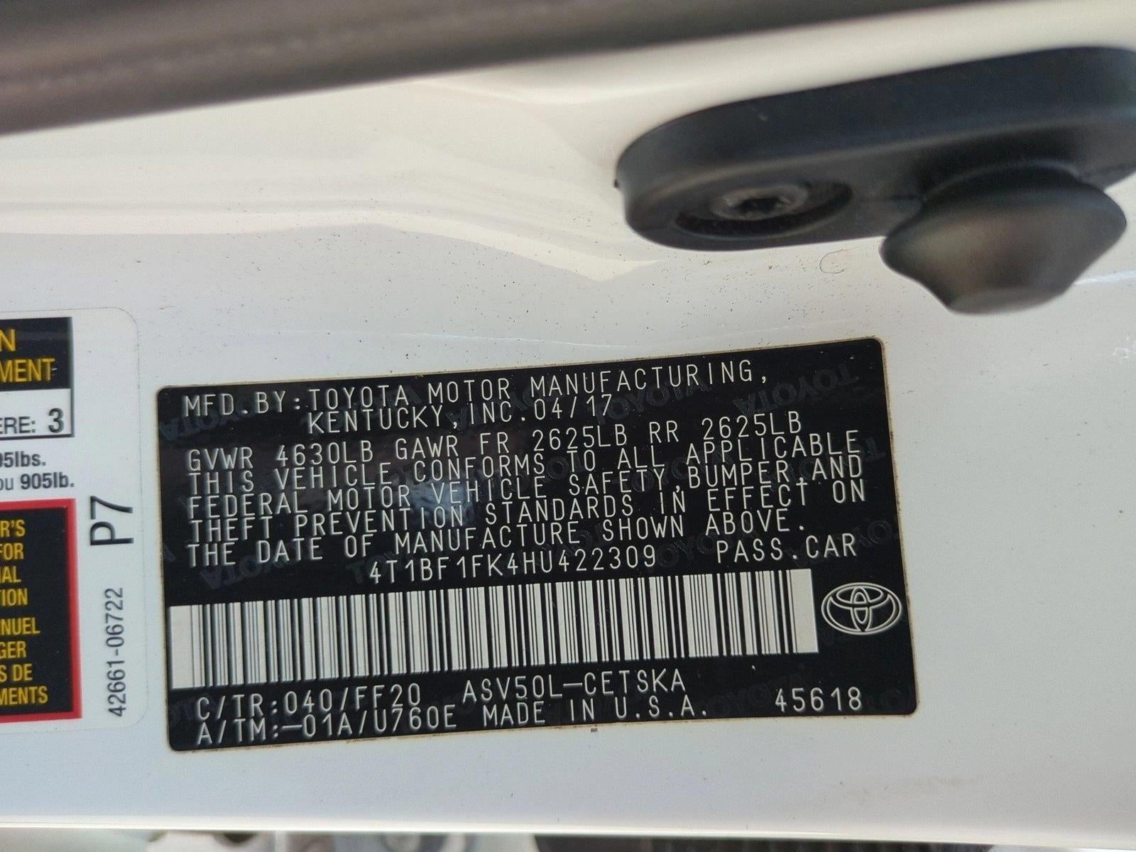 2017 Toyota Camry SE Auto (SE)