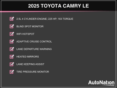 2025 Toyota Camry LE (Natl)