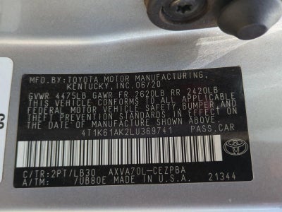 2020 Toyota Camry XSE Auto (Natl)