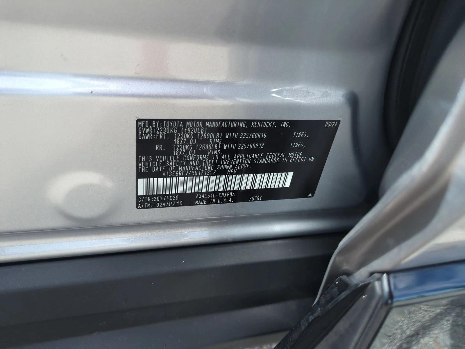 2024 Toyota RAV4 Hybrid XSE AWD (Natl)