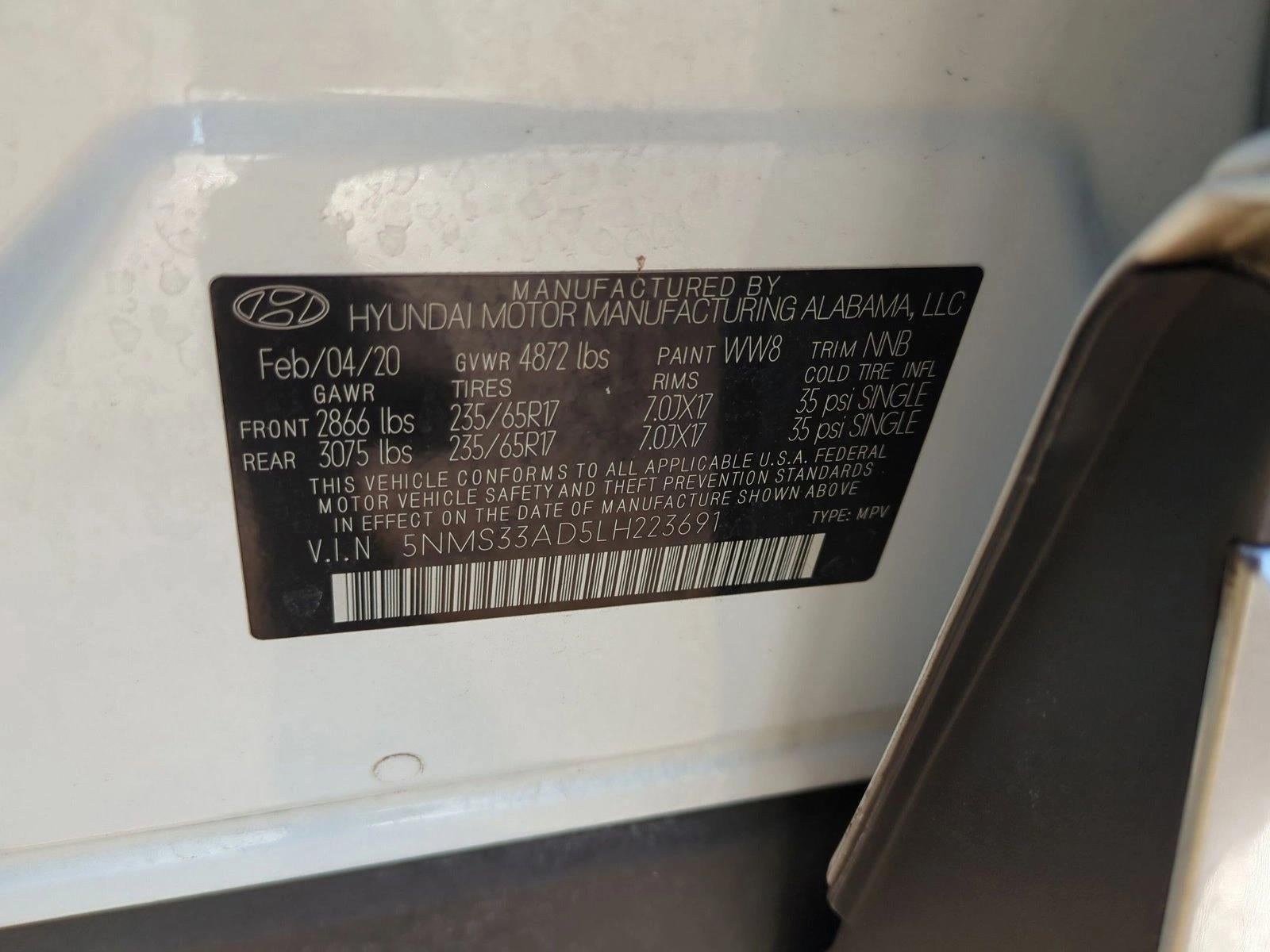 2020 Hyundai SANTA FE SEL 2.4L Auto FWD