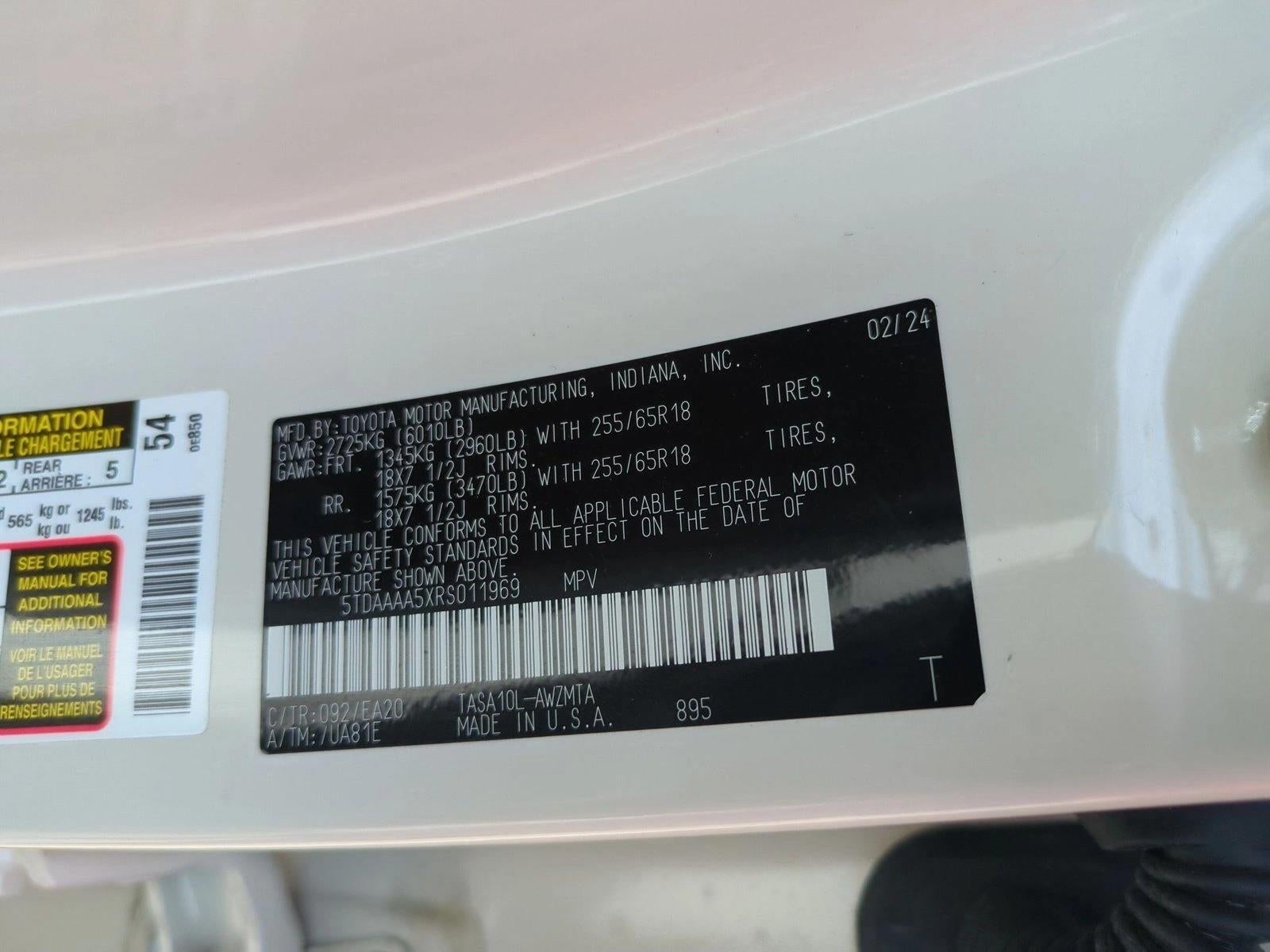 2024 Toyota Grand Highlander XLE FWD (Natl)
