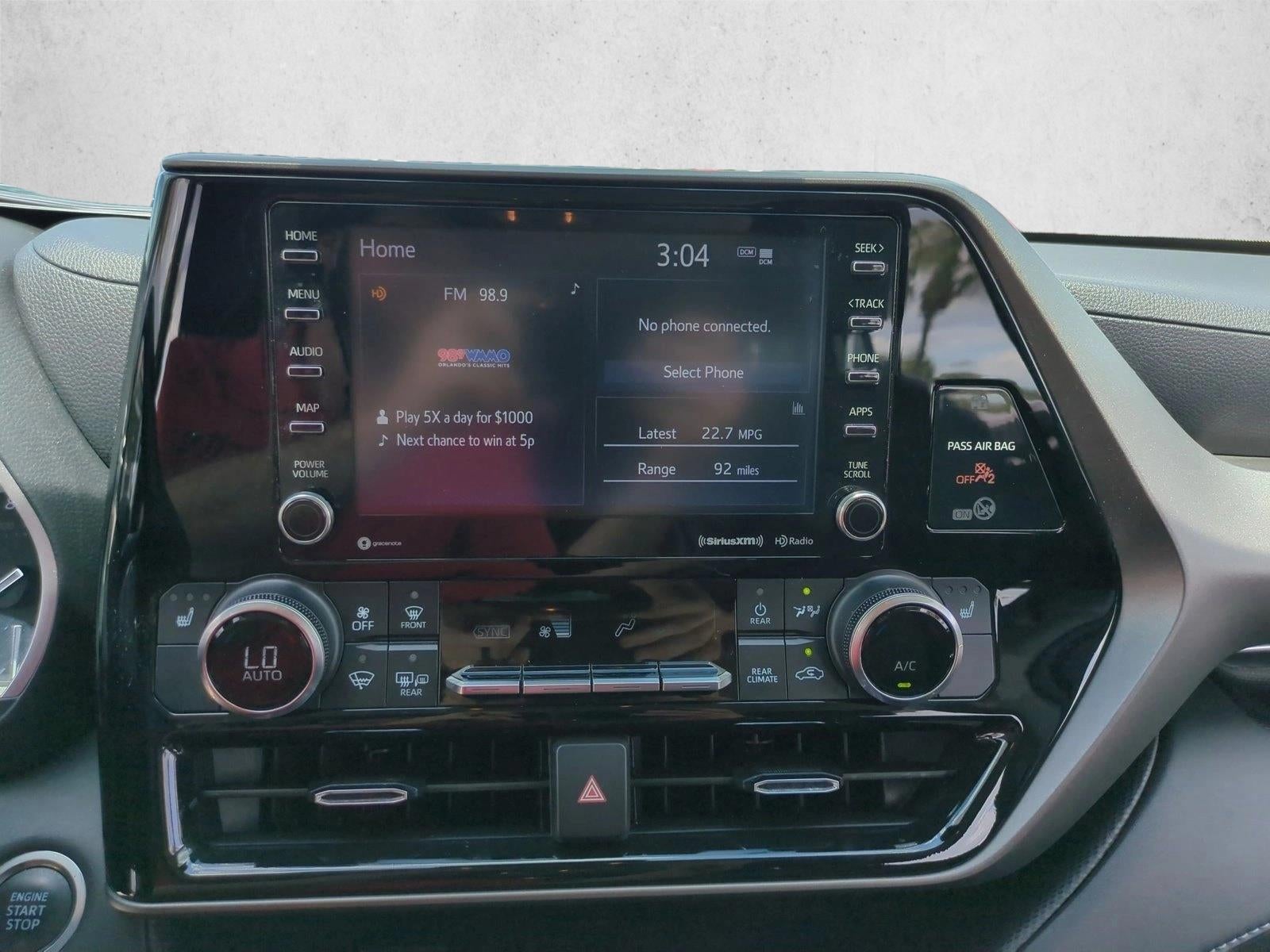 2021 Toyota Highlander XLE FWD (Natl)