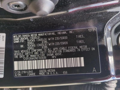 2022 Toyota Highlander Limited FWD (GS)