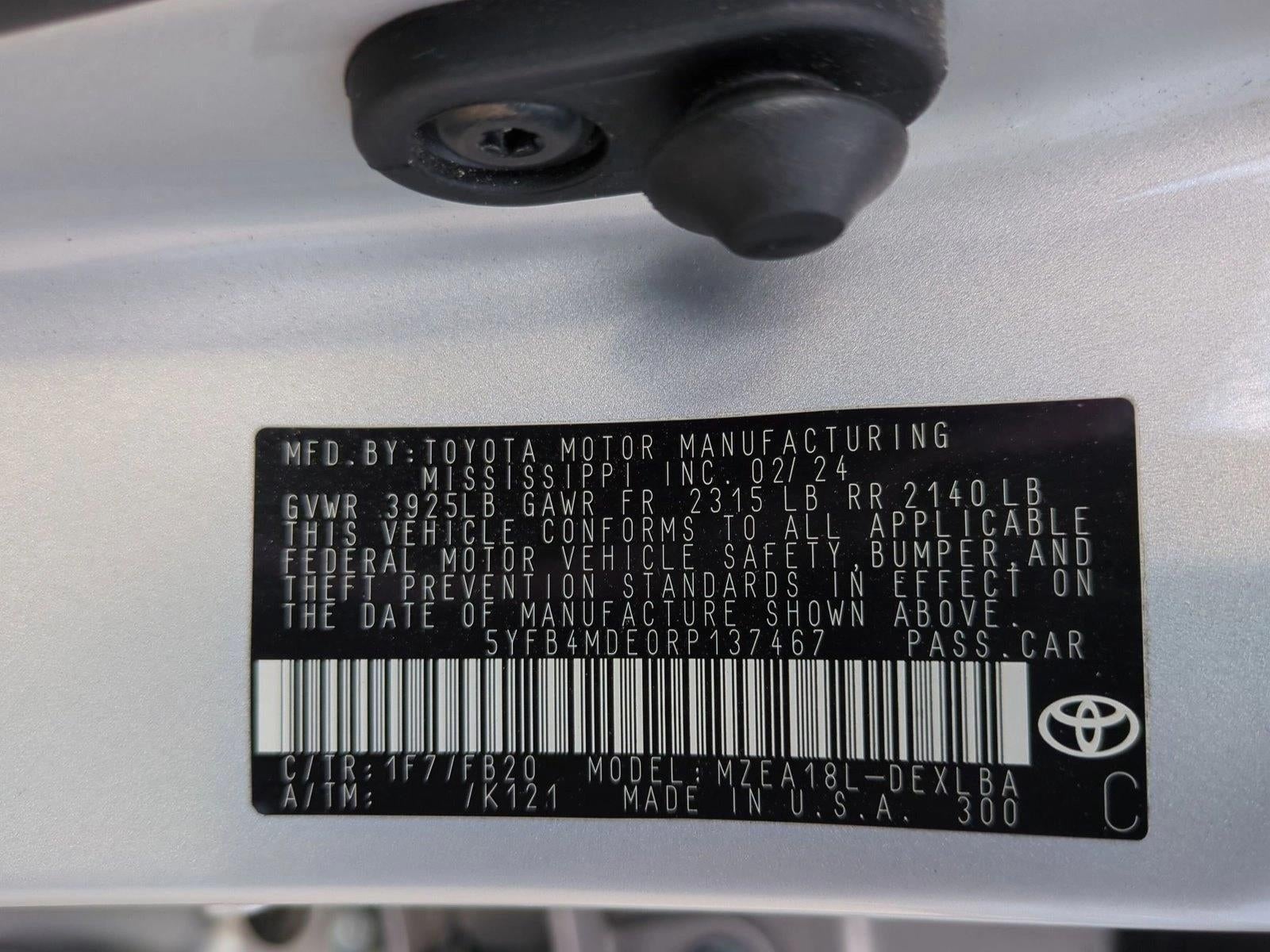 2024 Toyota Corolla LE CVT (Natl)