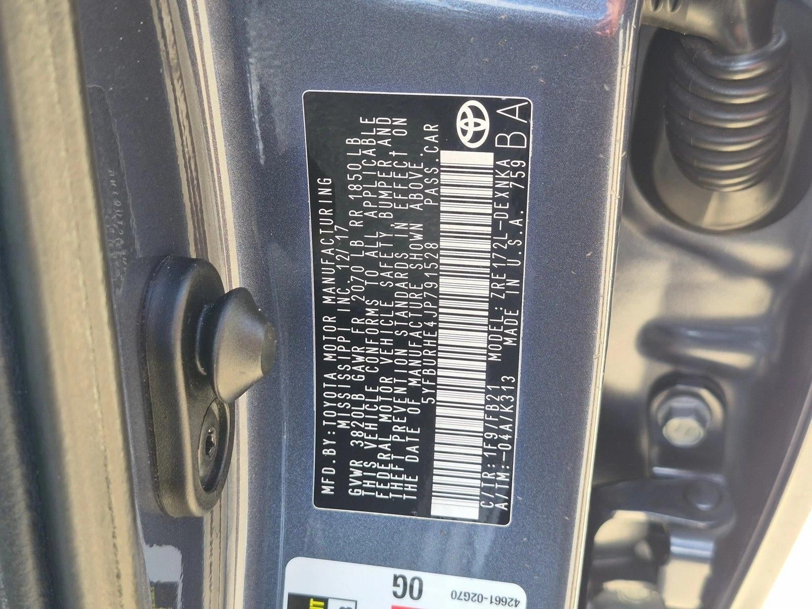 2018 Toyota Corolla LE CVT (Natl)