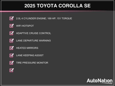 2025 Toyota Corolla SE CVT (Natl)
