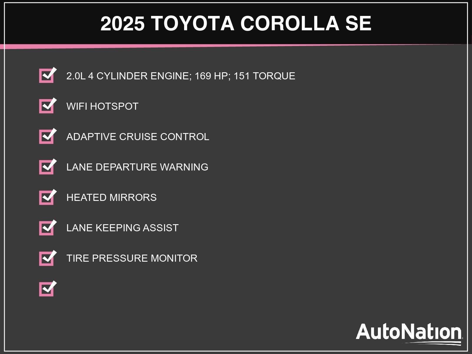 2025 Toyota Corolla SE CVT (Natl)