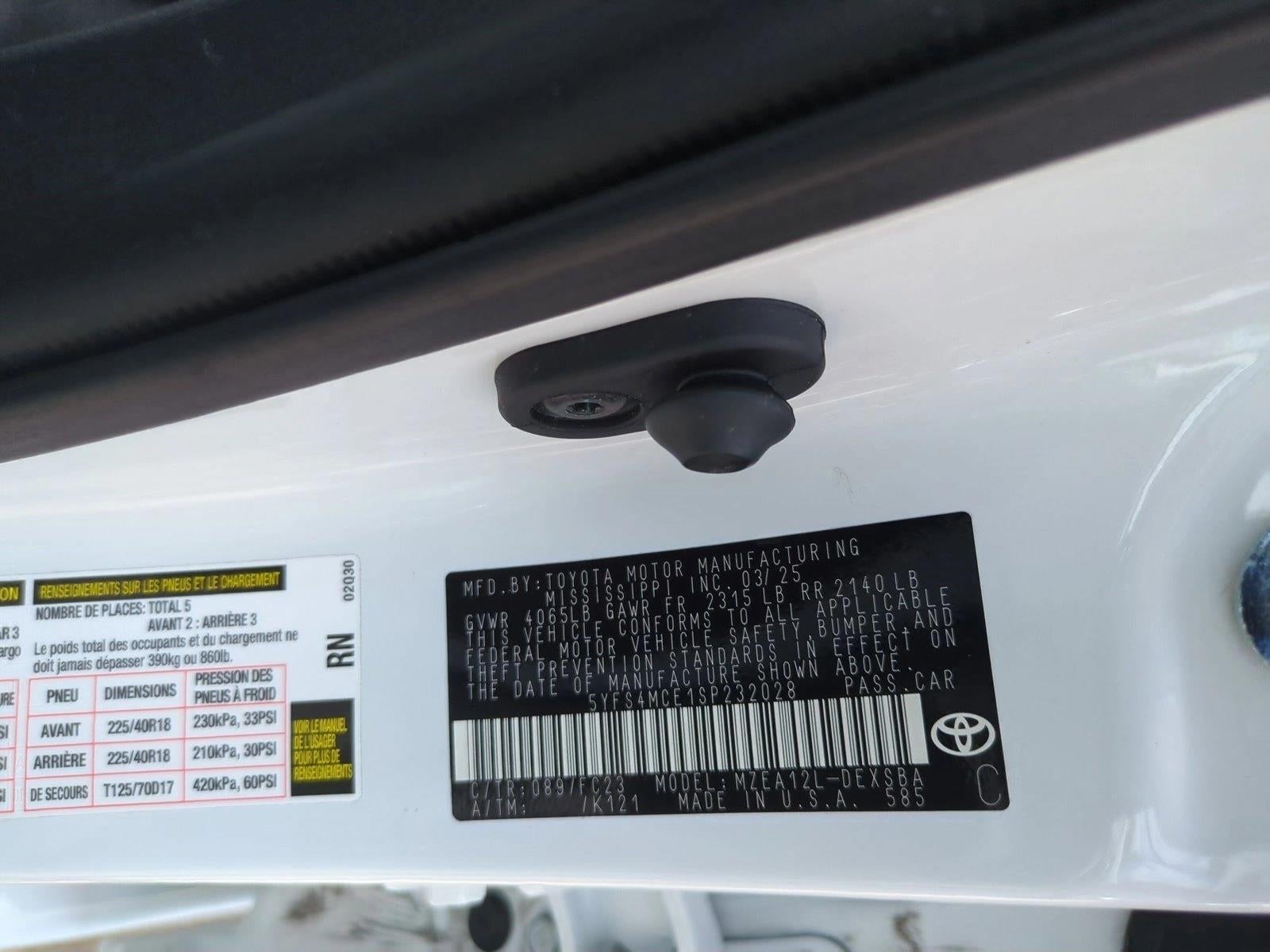2025 Toyota Corolla SE CVT (Natl)