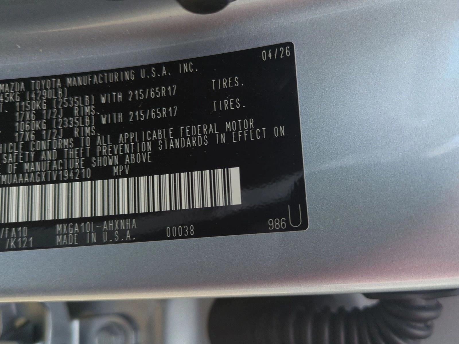 2026 Toyota Corolla Cross L 2WD (Natl)