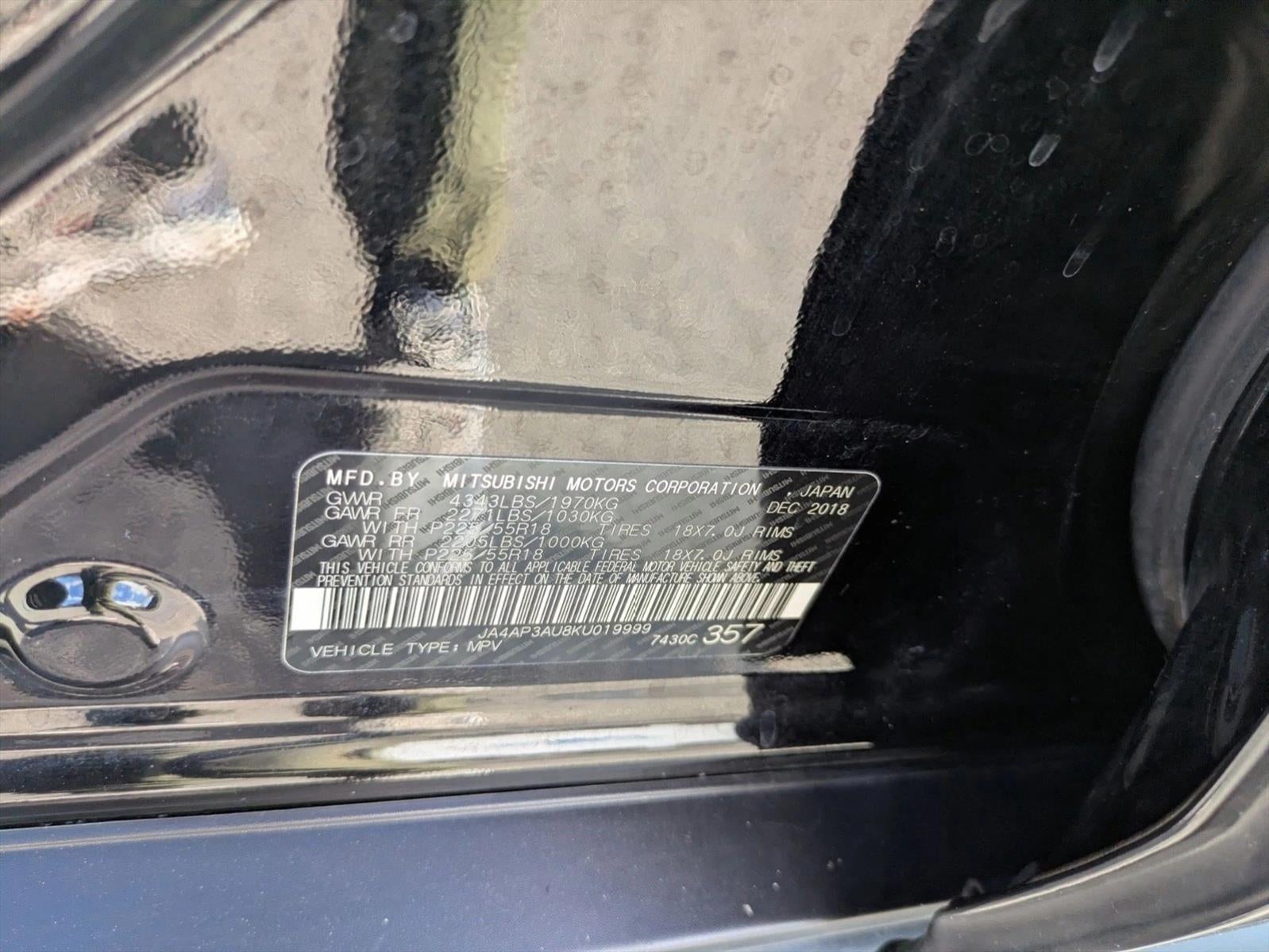 2019 Mitsubishi Outlander Sport ES 2.0 CVT