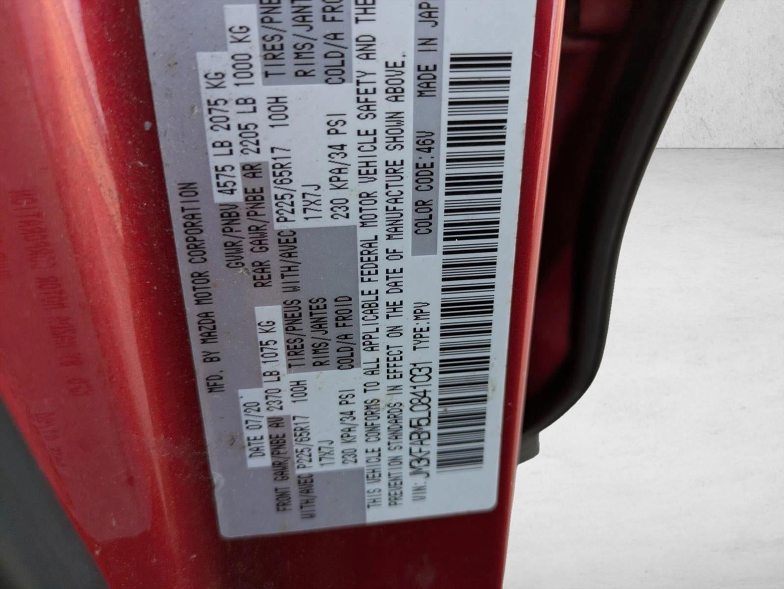 2020 Mazda Mazda CX-5 Sport FWD