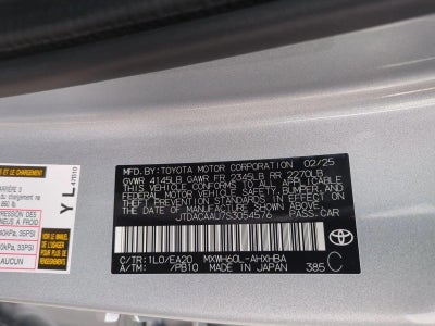 2025 Toyota Prius Limited (Natl)