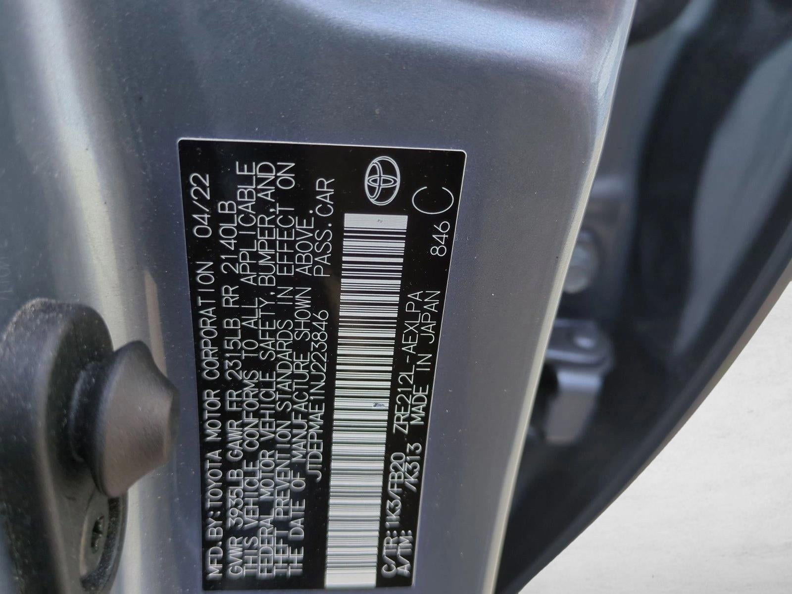 2022 Toyota Corolla LE CVT (Natl)