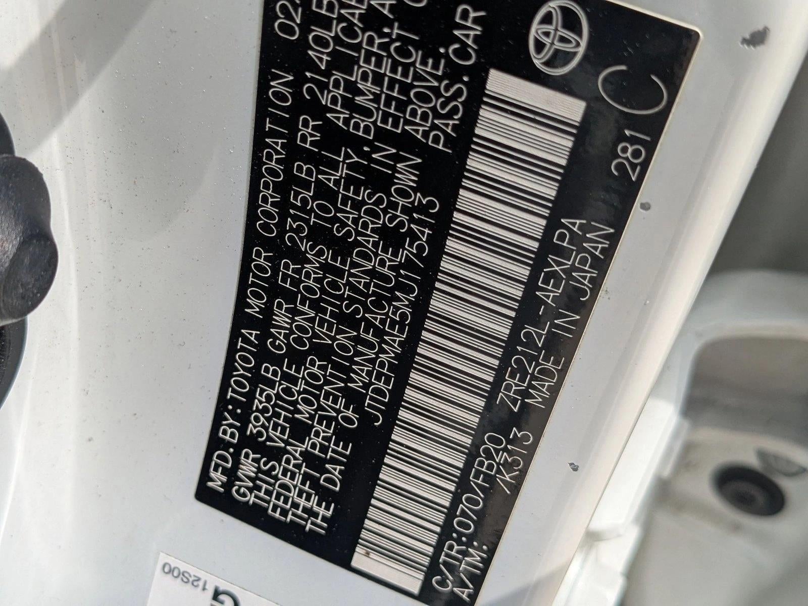 2021 Toyota Corolla LE CVT (Natl)