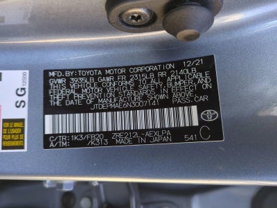 2022 Toyota Corolla LE CVT (Natl)