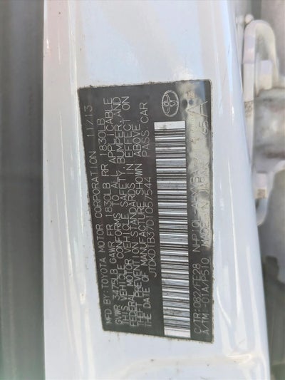 2013 Toyota Prius c 5dr HB One (Natl)