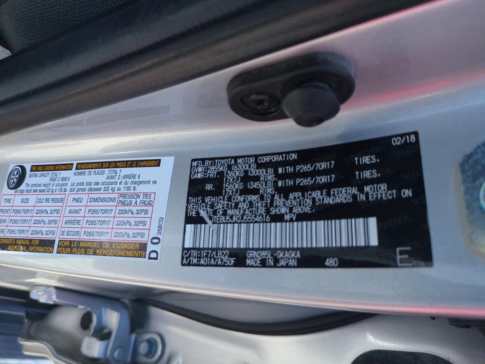 2018 Toyota 4Runner SR5 Premium 4WD (Natl)