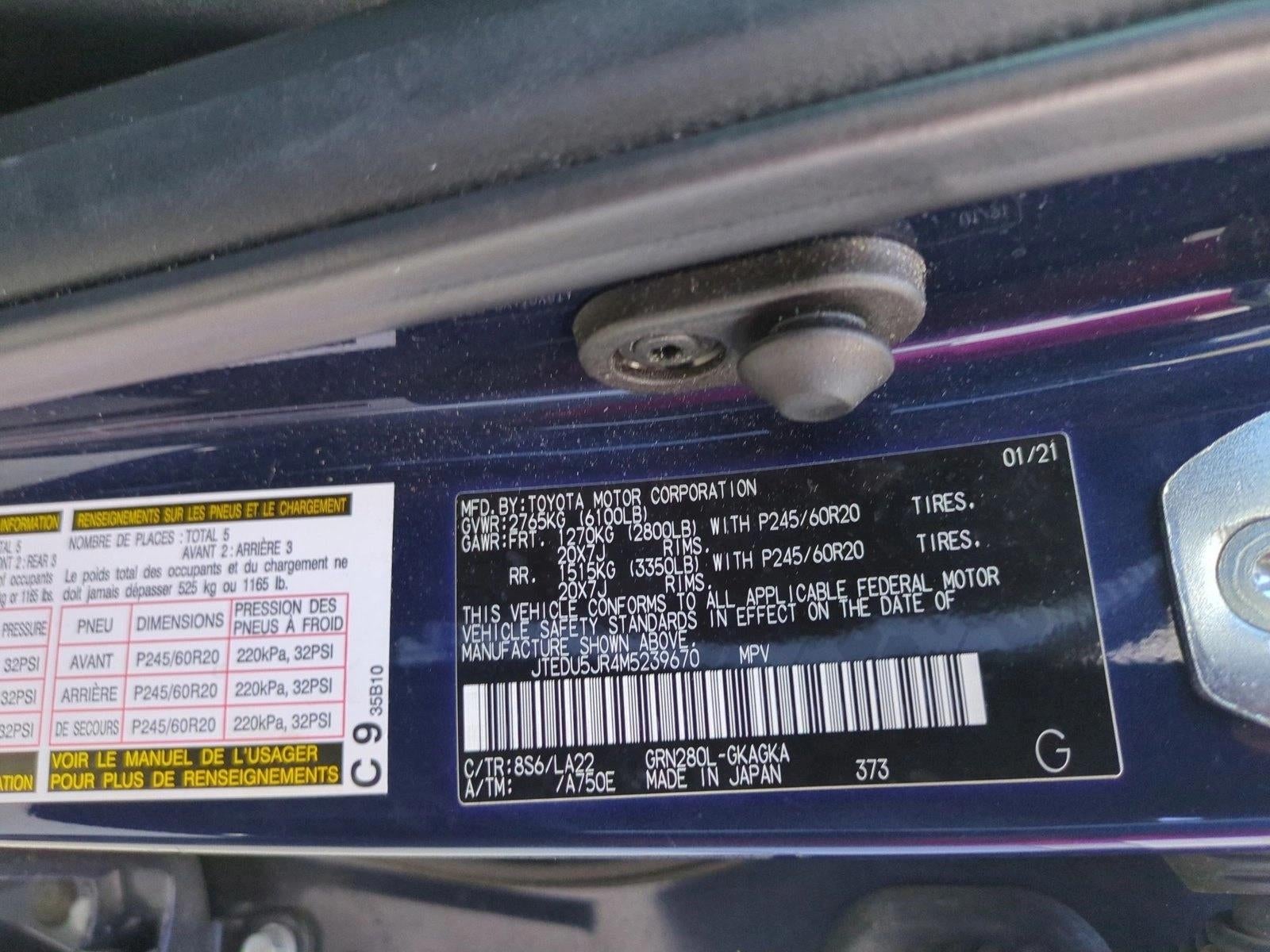 2021 Toyota 4Runner Limited 2WD (Natl)