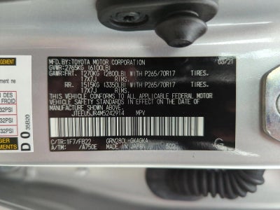 2021 Toyota 4Runner SR5 2WD (Natl)