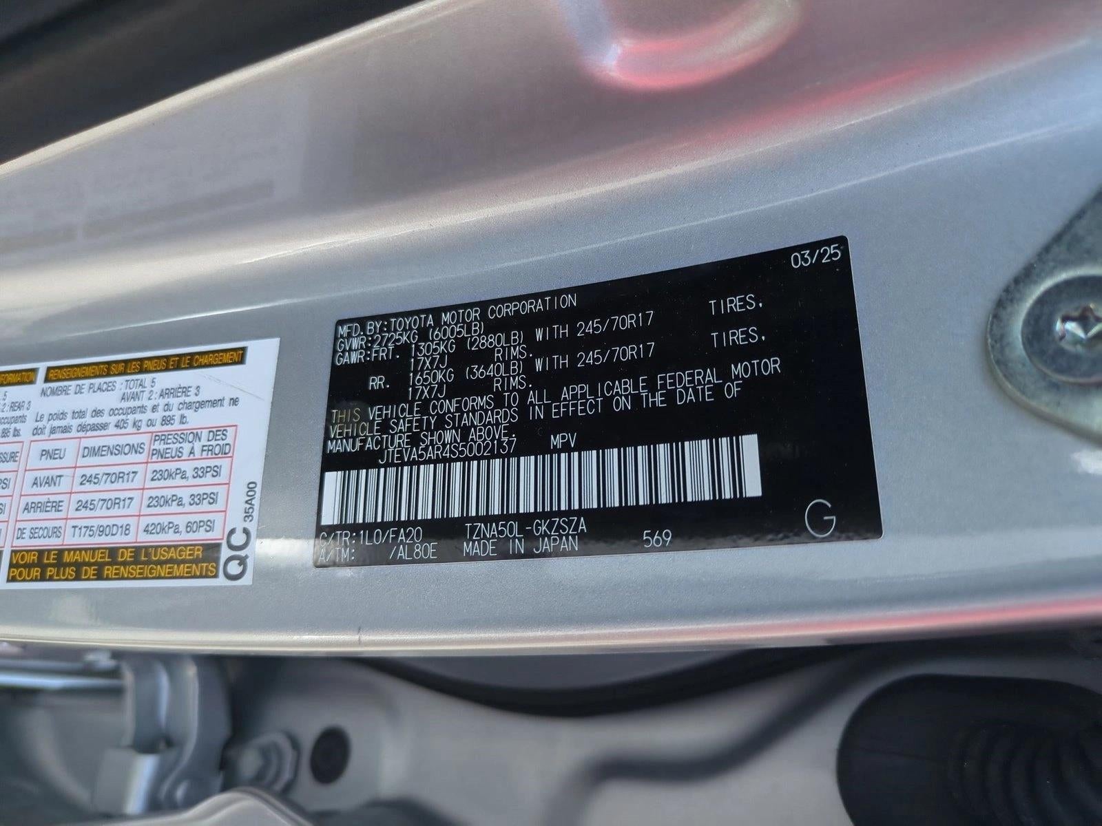 2025 Toyota 4Runner SR5 2WD (Natl)