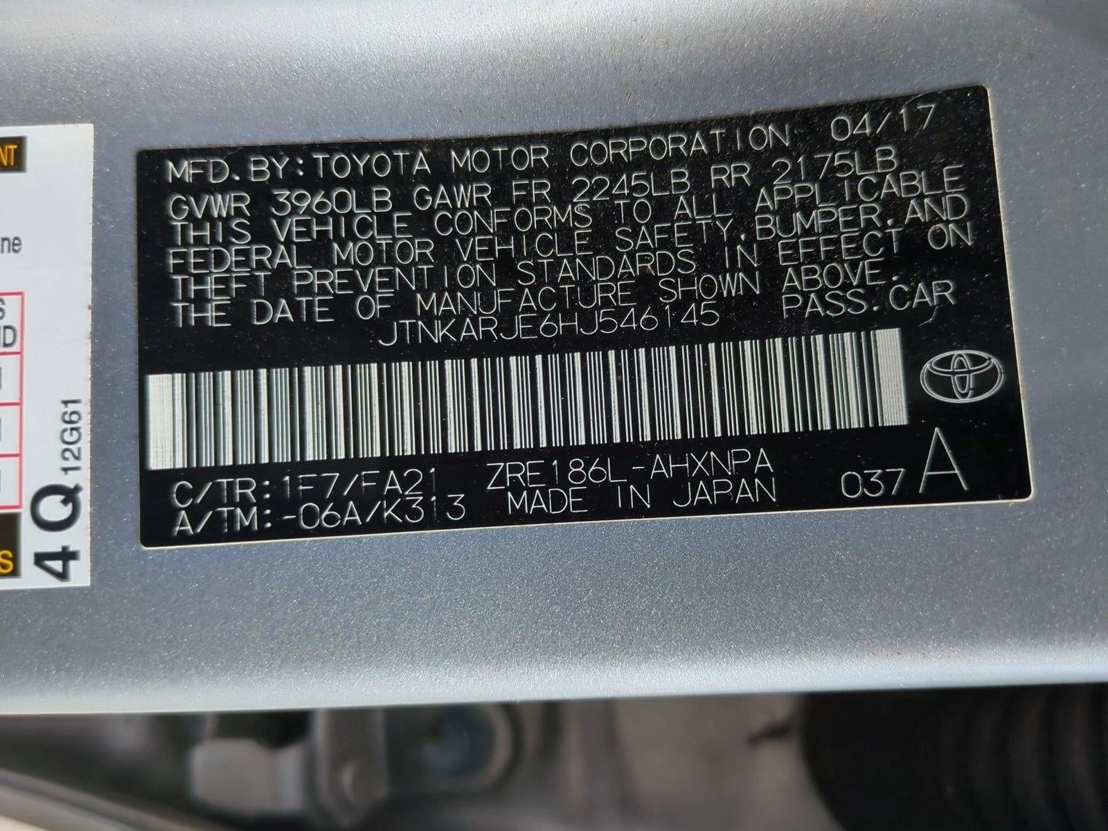 2017 Toyota Corolla iM CVT (Natl)