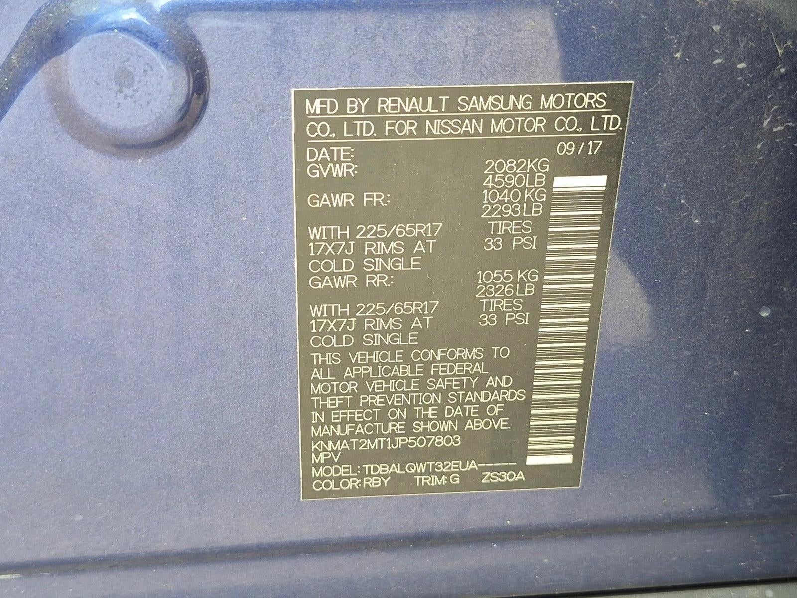 2018 Nissan Rogue FWD SV