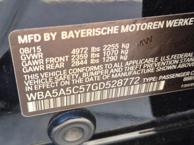 2016 BMW 528i Sedan