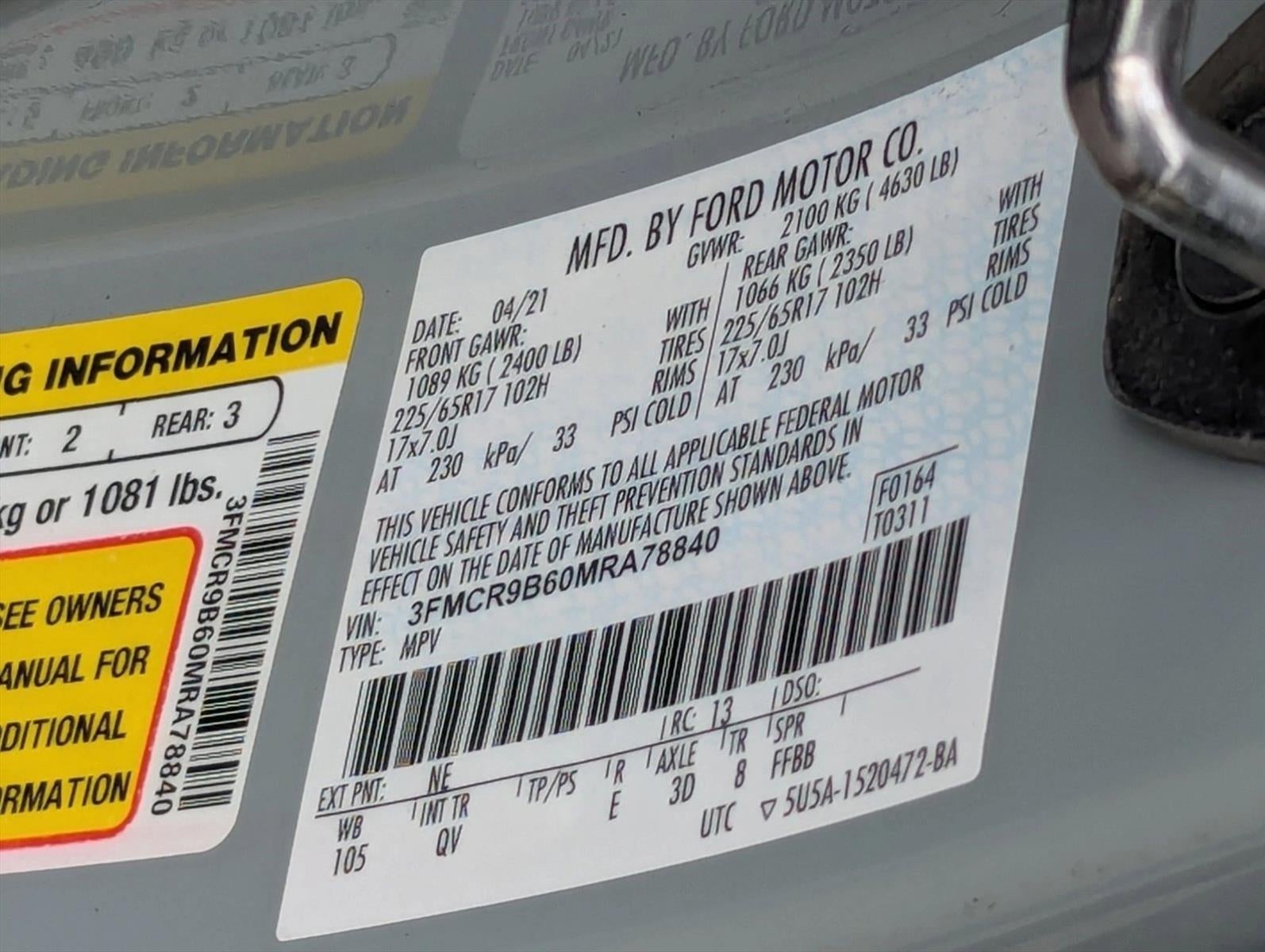 2021 Ford Bronco Sport Big Bend 4x4