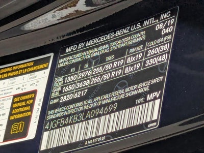 2020 Mercedes-Benz GLE GLE 350 4MATIC® SUV