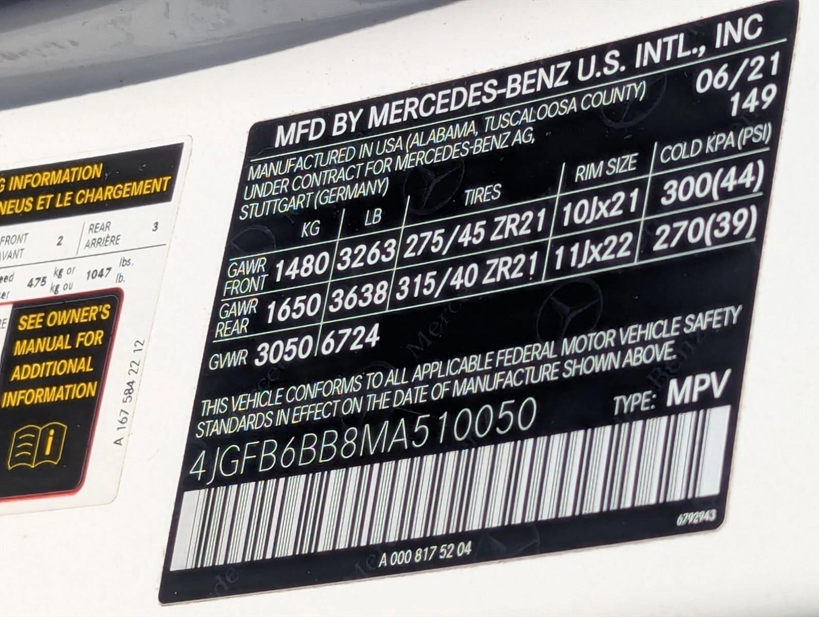 2021 Mercedes-Benz GLE AMG® GLE 53 4MATIC® SUV