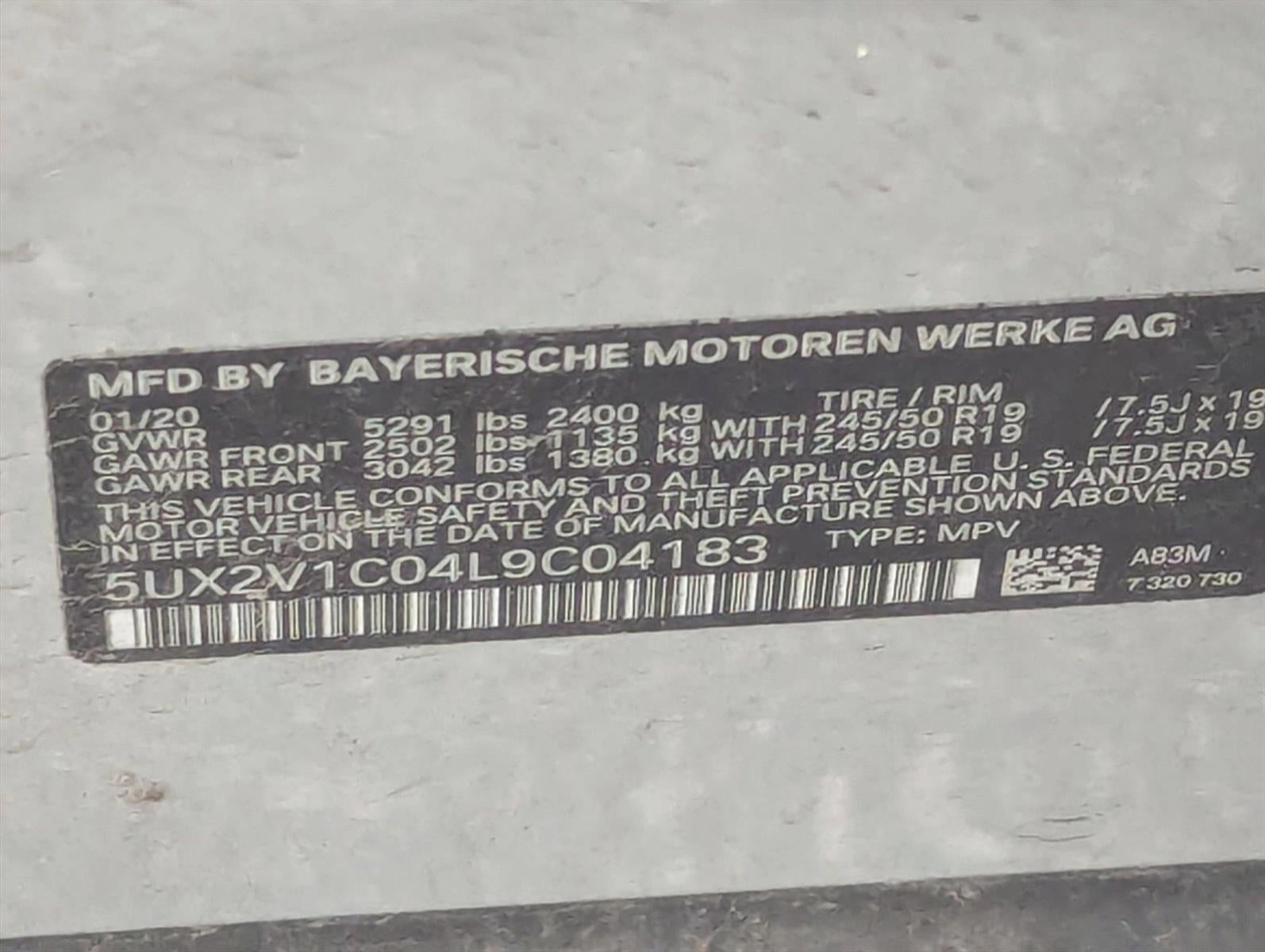 2020 BMW X4 xDrive30i Sports Activity Coupe