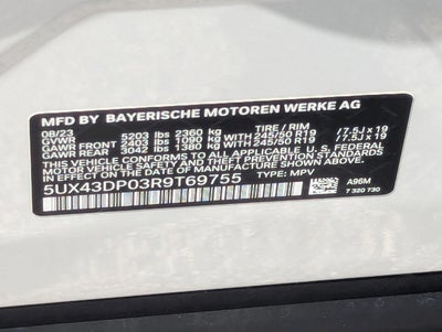 2024 BMW X3 sDrive30i Sports Activity Vehicle
