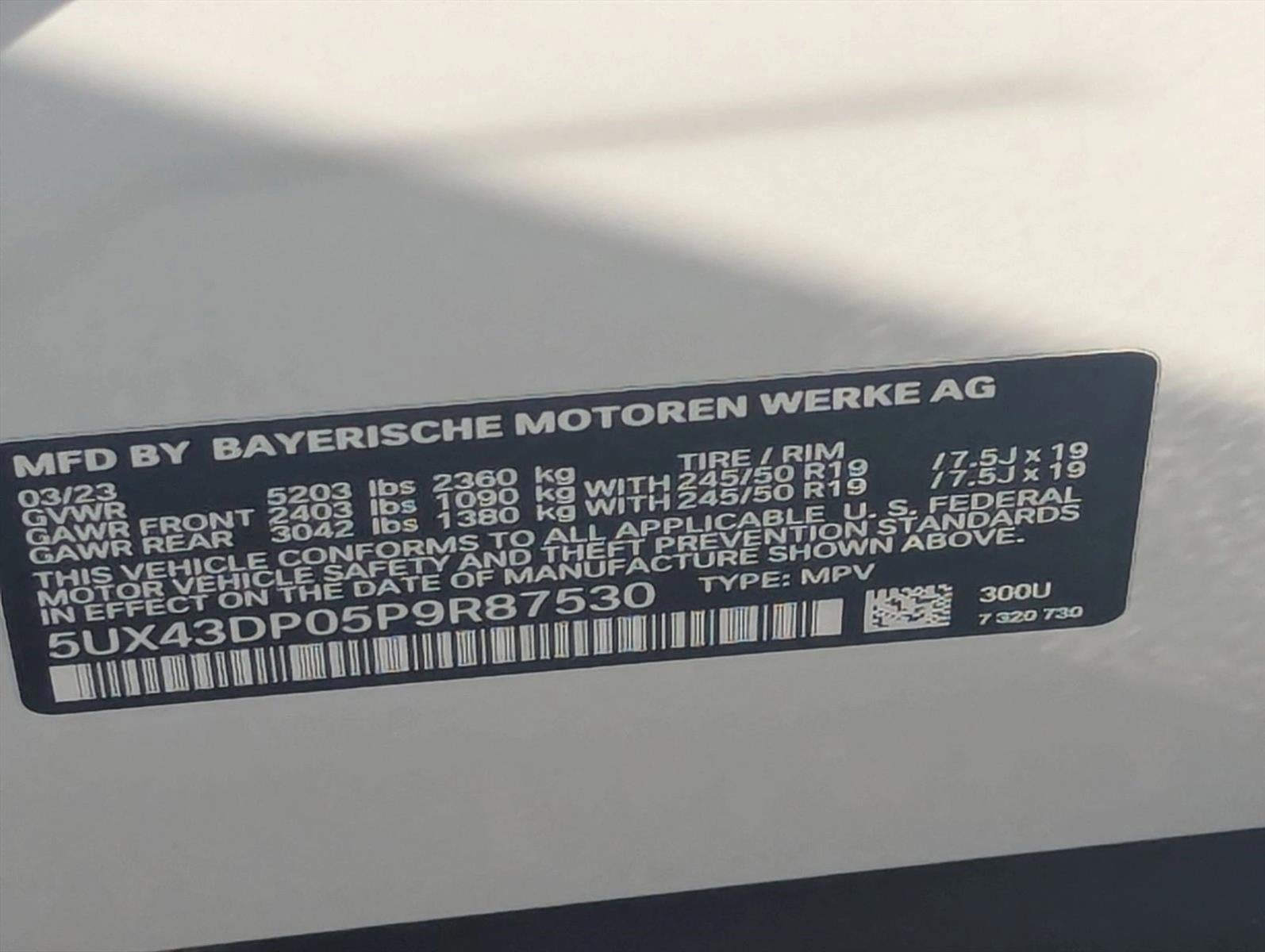 2023 BMW X3 sDrive30i Sports Activity Vehicle