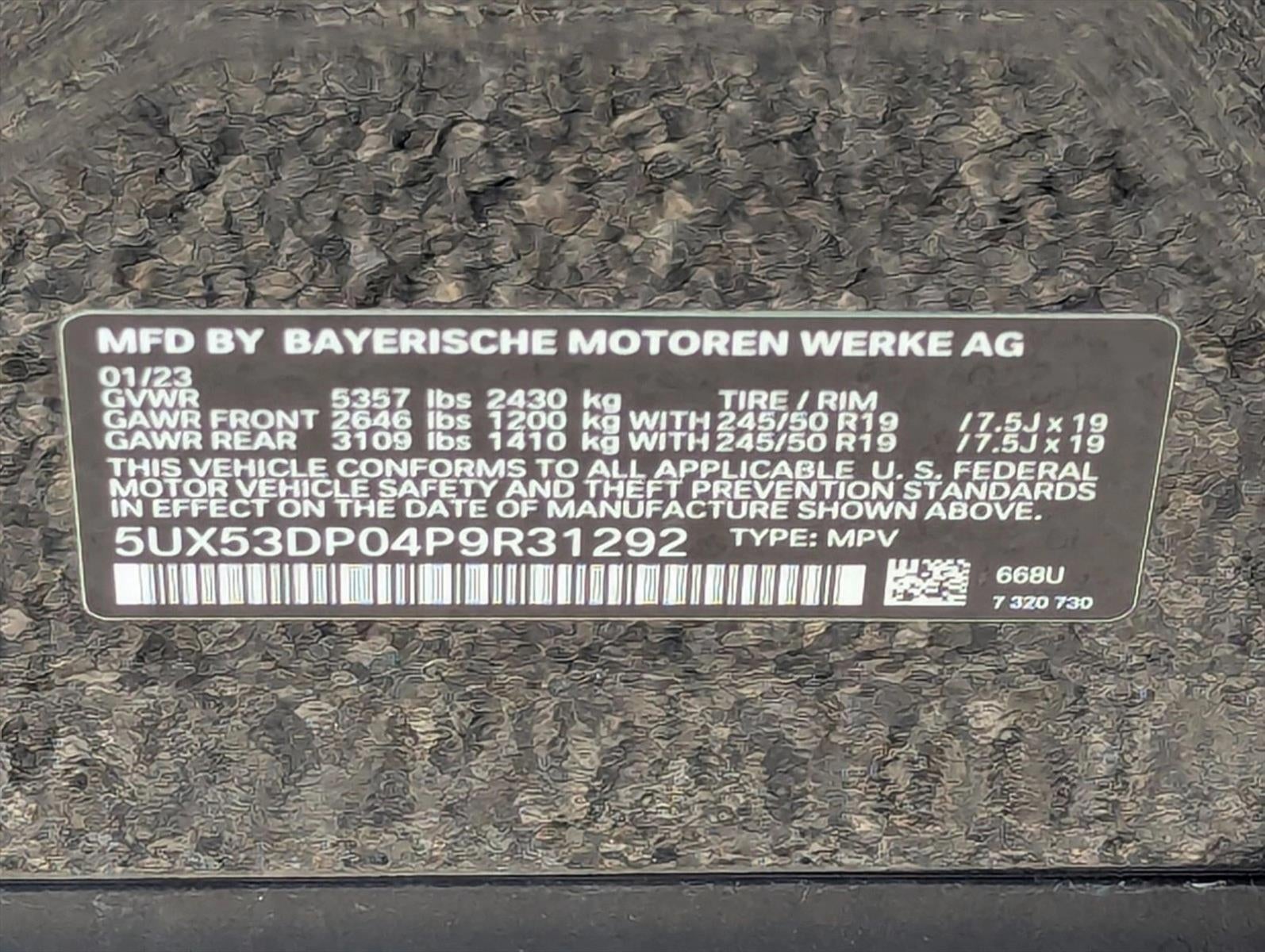 2023 BMW X3 xDrive30i Sports Activity Vehicle