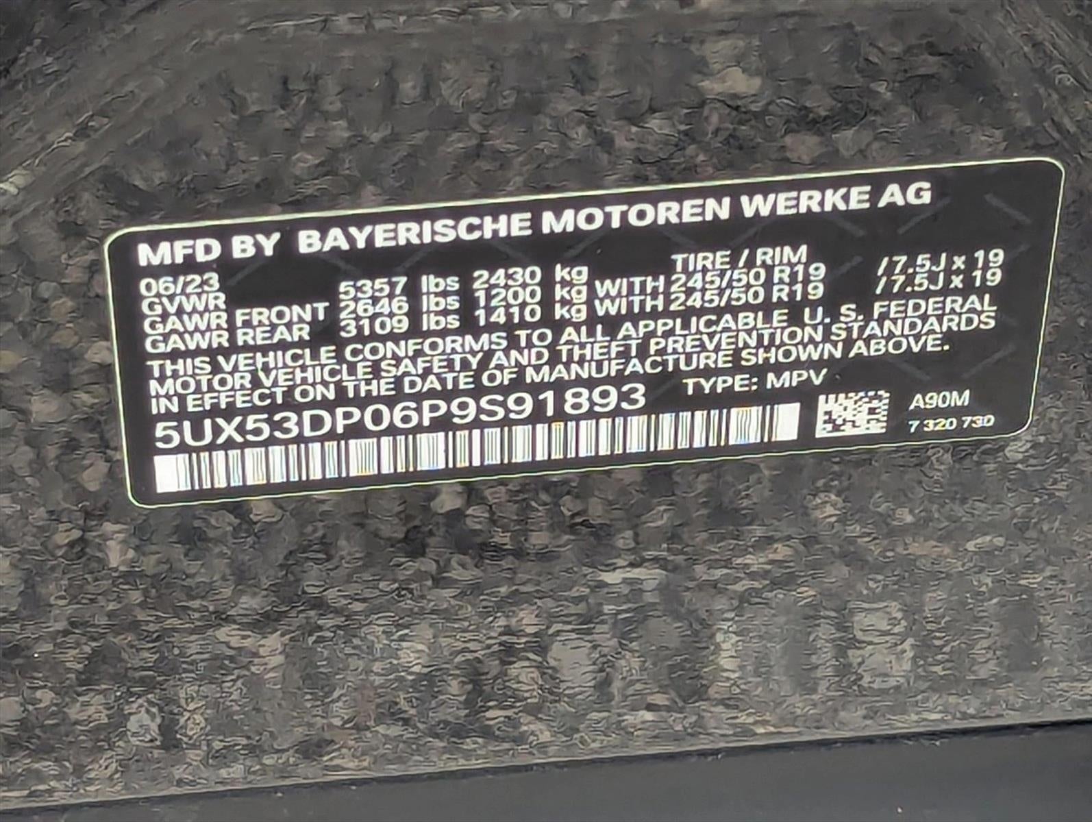 2023 BMW X3 xDrive30i Sports Activity Vehicle