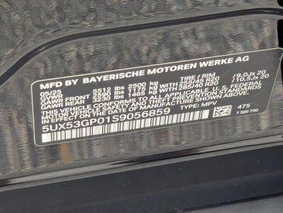 2025 BMW X3 30 xDrive Sports Activity Vehicle