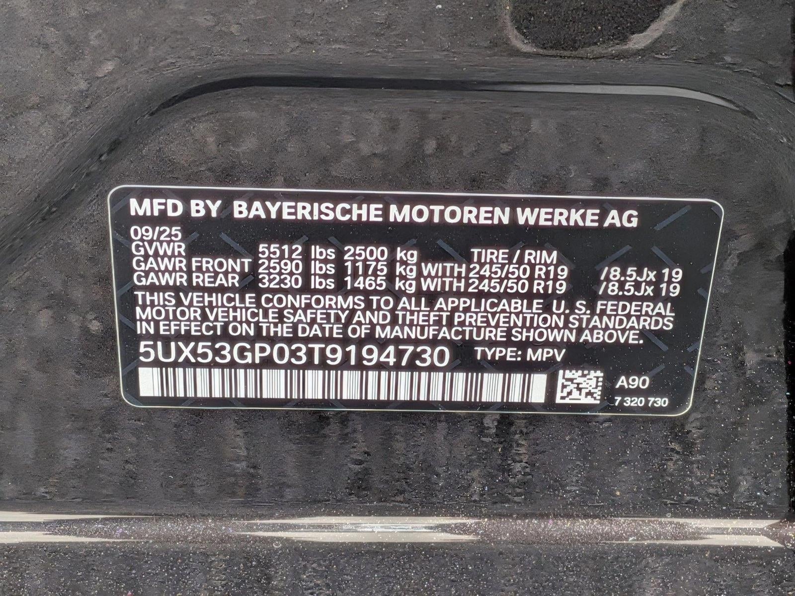 2026 BMW X3 30 xDrive Sports Activity Vehicle